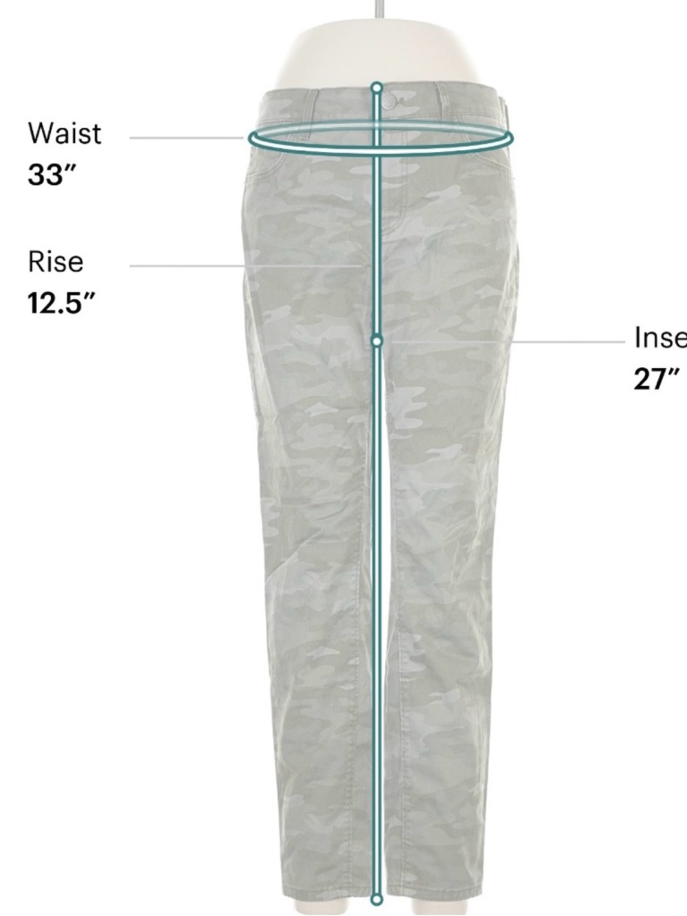 LOFT Olive Green Camo Pants - Picture 5 of 7